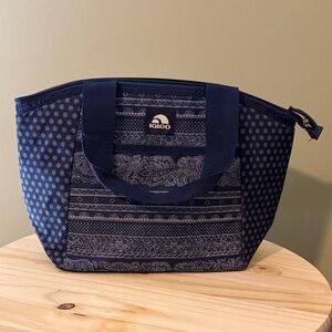 Igloo Navy Patterned Insulated Tote